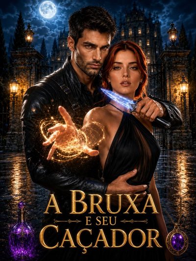 Capa da minisserie A Bruxa e Seu Caçador