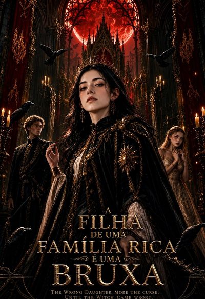 Capa da minisserie A Filha de uma Familia Rica É uma Bruxa