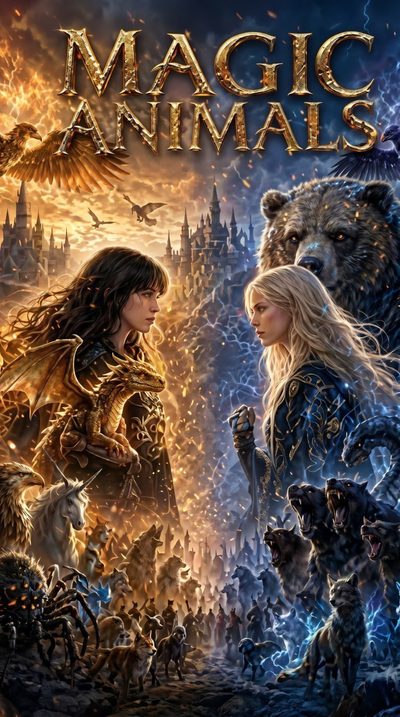 Capa da minisserie Animais Mágicos Magical Animals