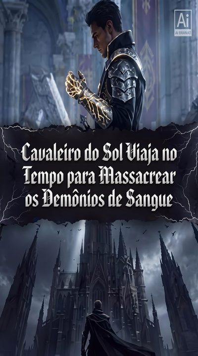 Capa da minisserie Cavaleiro do Sol Viaja no Tempo para Massacrear os Demônios de Sangue