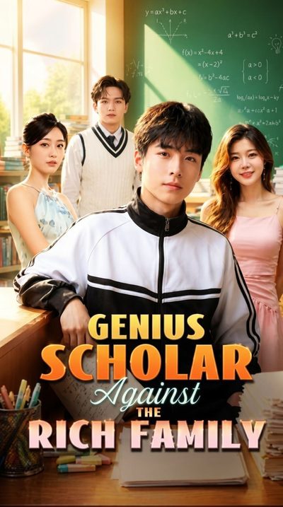 Capa da minisserie Genius Scholar Against the Rich Family - Gênio Acadêmico Contra a Família Rica