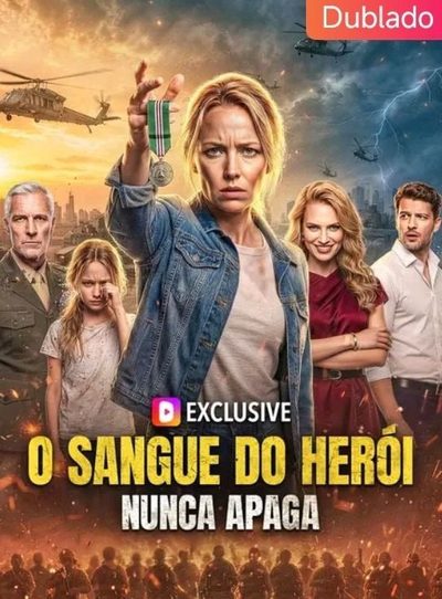 Capa da minisserie O Sangue do Herói Nunca Se Apaga