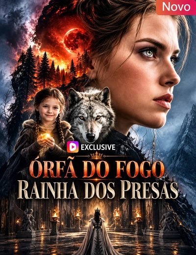 Capa da minisserie Órfã do Fogo Rainha dos Presas