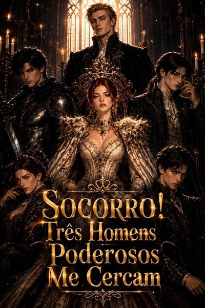 Capa da minisserie Socorro! Três Homens Poderosos Me Cercam