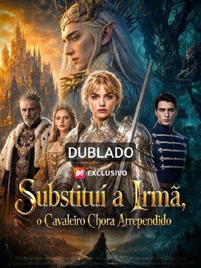 Capa da minisserie Substituí a Irmã, o Cavaleiro Chora Arrependido (dublado) dublado